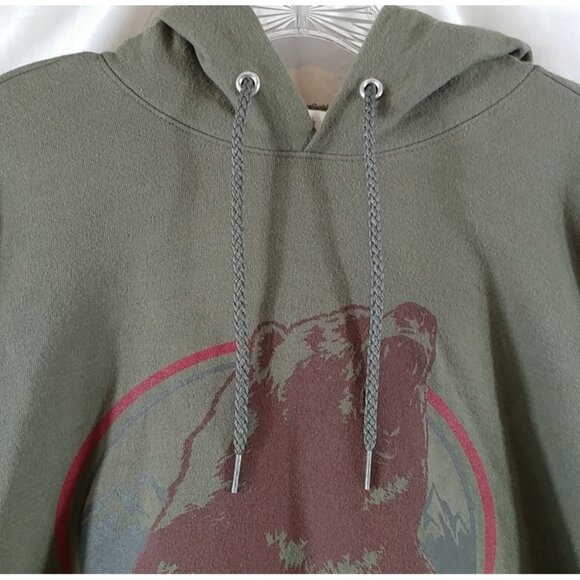 Hanes Men's Gray Skagway Alaskan Graphic Grizzly Bear Hoodie Sweatshirt Size 3XL - Picture 4 of 8